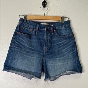 Madewell Womens High Rise Denim Shorts Size 27 Blue NEW Summer